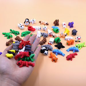 Mainan Hewan Kartun Mini Lucu Ramah Lingkungan Plastik Edukatif Sehat Unisex Grosir - Product Image 2