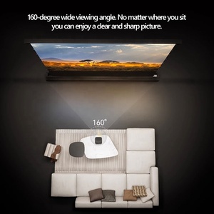 84-150 inch 16:9 alr động cơ tầng tăng Màn hình máy chiếu Obsidian môi trường xung quanh ánh sáng từ chối cho ngắn/dài ném máy chiếu - Product Image 3