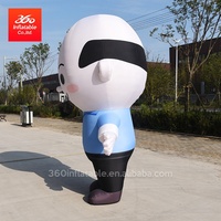 Modelo Inflable Gigante de Personaje de Dibujos Animados, Hombre Calvo, para Eventos Publicitarios, Producto Inflable Resistente Wenzou 360