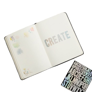 Autocollants personnalisés, auto-adhésifs, imperméables, décoratifs, découpés, imprimés numériquement, avec lettrage doré - Product Image 1