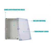 Boîtier de jonction en plastique étanche IP65 ABS, taille personnalisée, Type F, pour intérieur et extérieur