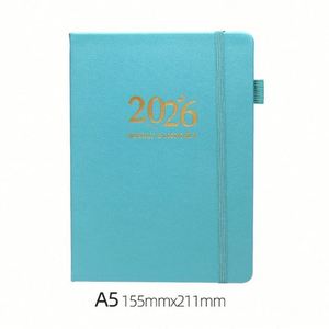 <b>Notebook</b> With Glitter Ink <b>Blank</b> Black Paper Sketchbook Daily Weekly and Monthly Calendar Planner Book - Product Image 1