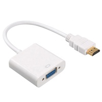 Adaptador HDMI a VGA de Alta Calidad y Precio Económico, 1080P, Macho a Hembra, Cable de Audio y Video HDMI