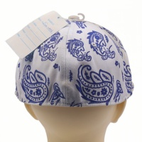 Gorra de Béisbol Casual con Visera Plana y Bordado Paisley de Moda LA, 100% Poliéster