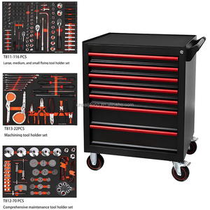 7-Ngăn Kéo Có Thể Khóa Thép Màu Đỏ 279Pcs Công Cụ Thiết Lập Nhiệm Vụ Nặng Nề Sắt Hộp Công Cụ Cho Tự Động Sửa Chữa Hội Thảo OEM/ OBM - Product Image 6