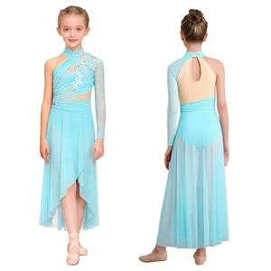 Vestidos de Danza Lírica Blancos para Niñas de 6 a 16 Años, Vestido de Actuación para Danza Lírica, Recitales - Product Image 2