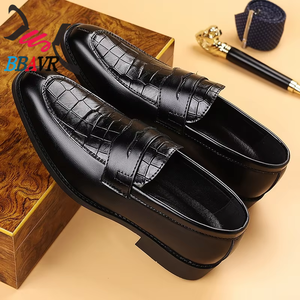 Zapatos de PU para Hombre, Nuevos, Formales de Negocios, Casuales, Sin Cordones, Estilo Británico Coreano, Punta Puntiaguda, Talla Grande, con Rayas y Plataforma - Product Image 6