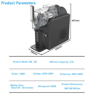 Hoàn toàn tự động xách tay mini trái cây đông lạnh mềm Phục Vụ Nhà sản xuất cốc Máy làm kem tự làm tuyết bằng Cháo smoothiemaker nhà - Product Image 5