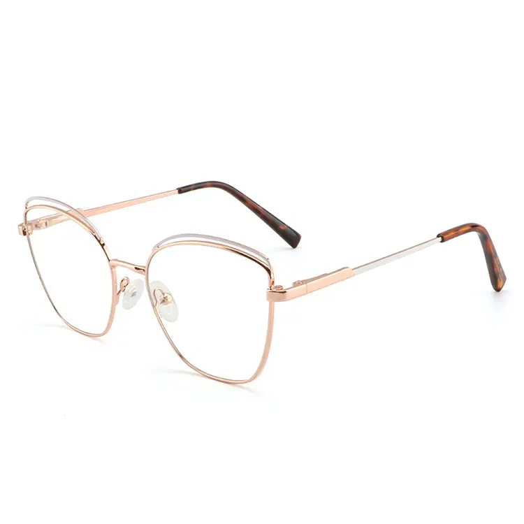 Aochi Vogue tasarım Metal gözlük optik gözlük çerçeveleri sıcak satış Metal çerçeve gözlük