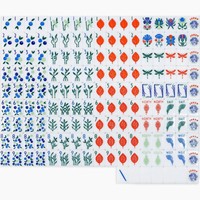 Juego de Mahjong Acrílico Portátil Moderno de Lujo Ligero, Serie American Ocean, 4 Capas, 4 Jugadores, Combinación de Colores Personalizable Disponible
