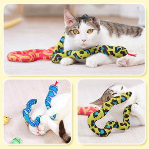 Üretici toptan özel Logo yılan tasarım Catnip kedi oyuncaklar - Product Image 3