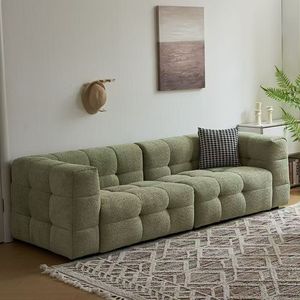 Hiện Đại Trắng 3-mảnh Modular Linen sofa thiết lập sang trọng overstuffed ghế với xuống đầy slipcovered 1 Bộ - Product Image 6