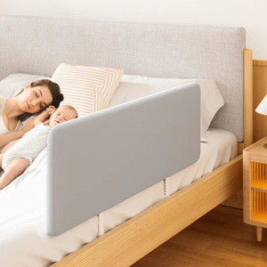Summer Infants Free Installation Oxford Cloth Adjustable Height Portable Foldable 4-<b>Side</b> Protection <b>Bed</b> Fence Baby Anti-fall - Product Image 1