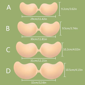 Super Sticky <span class=keywords><strong>Invisible</strong></span> Push up Sujetador autoadhesivo reutilizable Sujetador de levantamiento de senos sin espalda para mujeres - Product Image 5