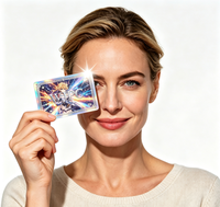 Cartes de jeu personnalisées, cartes à collectionner holographiques avec impression de logo laser, cartes de dessins animés et d'anime, OEM