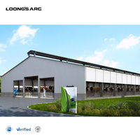 Structure en acier préfabriquée pour étable à vaches laitières, hangar pour bétail, grange, maison