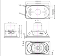 Driver Speaker Woofer XDEC 53x93mm untuk Sound Bar Audio