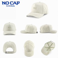 Casquette de baseball décontractée de qualité supérieure Nocapchina à 5 panneaux, imperméable, perforée au laser, avec broderie et logo personnalisé