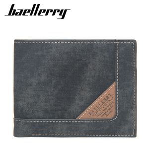 กระเป๋าสตางค์ผู้ชายแบรนด์ Baellerry หนัง PU พับสามทบ ช่องใส่บัตรหลายช่อง ซิปแนวนอนอเนกประสงค์ ใช้ได้ทุกวัน - Product Image 4
