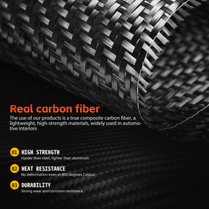 Moldura de Fibra de Carbono para Pilar A/B de Ventana, Decoración Interior para 2018-2023 - Product Image 5