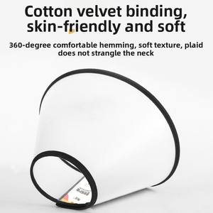 थोक पारदर्शी समायोज्य पालतू स्वास्थ्य वसूली कॉलर एंटी-लिक पालतू कुत्ते बिल्ली कॉलर नरम एलिज़ाबेथ शंकु प्लास्टिक पालतू - Product Image 2