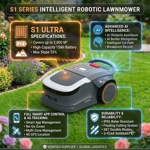 เครื่องตัดหญ้าอัตโนมัติแบบไร้สาย Smart Garden ใช้แบตเตอรี่ ควบคุมระยะไกล ขนาดเล็ก ไม่ต้องกำหนดขอบเขต แบตเตอรี่ 4.0Ah สำหรับสนามหญ้า - Product Image 4