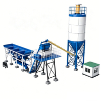 Planta Mezcladora de Concreto Estacionaria Marca SCHWELL Modelo HZS25, Mezcladora JS500, Equipo de Dosificación PLD1200, Silo de 80/100 Toneladas para
