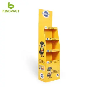 Estante de exhibición de cartón promocional personalizado creativo para exhibición de comida de perro - Product Image 1