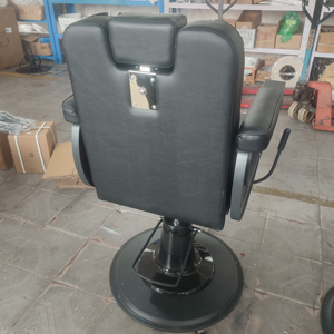 Di alta qualità moderno tutto nero sedia da barbiere per gli uomini parrucchiere sedie idraulico sedia fabbrica all'ingrosso - Product Image 5