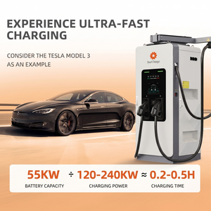 Station de recharge pour véhicules électriques modulaire Starcharge Titan V5 120kW 240kW UL CE OCPP 20 avec écran de 104 pouces et rétraction automatique du bras - Product Image 3