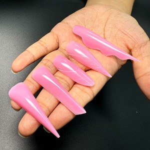 Herramientas de Escultura de <span class=keywords><strong>Uñas</strong></span> de Polipropileno de Doble Forma, Secado Rápido sin Rastro, <span class=keywords><strong>Uñas</strong></span> de Extensión de Dedos, Forma Ovalada/Ataúd, Estilo Francés, Cobertura Completa - Product Image 2