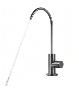 Grifo de Cocina Monomando de Acero Inoxidable 304 para Agua Potable Directa, Cerámico, Clásico, Moderno, Flexible 360 Grados, KE-6004, Montaje en Encimera - Product Image 4