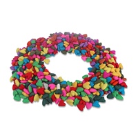 Pompon a Cuore in Feltro Fai-da-Te da 4cm, Multicolore, Modello ACD-103, Prodotti in Feltro per Decorazioni Festive
