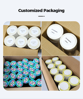 Etiqueta Adhesiva Personalizada de Fábrica Directa, Rollo de Etiquetas en Blanco para Impresión de Códigos de Barras y Sistema de Envío