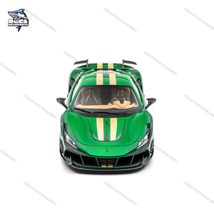 Kit de Carrocería Estilo M en Fibra de Carbono Seca para <span class=keywords><strong>F8</strong></span> 2019-2020 Tributo Spider, Parachoques Delantero/Trasero, Faldones Laterales, Escape, Color Negro Carbono - Product Image 4