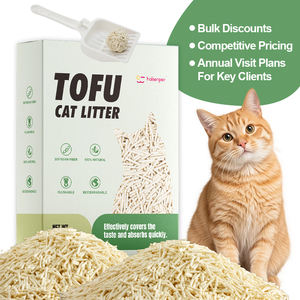 Litière pour <span class=keywords><strong>chat</strong></span> en tofu broyé écologique, texture ultra <span class=keywords><strong>fine</strong></span> pour un agglomérage maximal, 100% matière végétale - Product Image 1