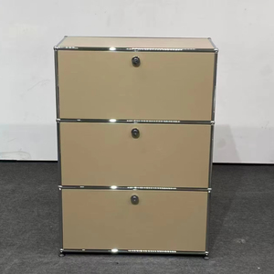 Mueble Modular Minimalista Industrial de Acero Inoxidable, Sistema de Almacenamiento Ecológico que Ahorra Espacio, <span class=keywords><strong>Muebles</strong></span> para el Hogar - Product Image 1