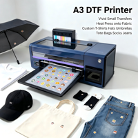Impresora de inyección de tinta para camisetas XP600 I1600 3ALPS A3 de 30 cm con cabezal único, impresora DTF para talleres pequeños, máquina de impresión por transferencia DTF para prendas de vestir