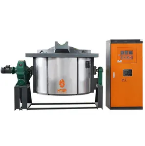 100kg scrap aluminum furnace melting melt induct furnaces price zinc aluminium ingots machine casting smelting plant