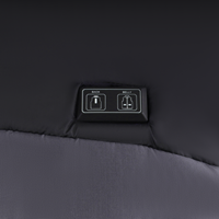 Gilet chauffant respirant et coupe-vent rechargeable par USB pour hommes et femmes, imperméable, chaud pour l'hiver, avec fermeture éclair, 3 niveaux de chaleur réglables
