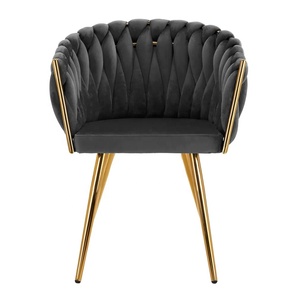 Fauteuils d'appoint en velours tuftés, design luxueux tissé à la main, pour salon et chambre à coucher - Product Image 4
