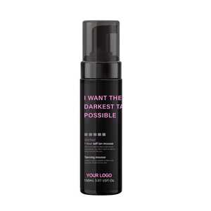 Lotion de bronzage rapide 1 heure de marque privée Kit autobronzant plus foncé Applicateur de gants autobronzants Formule de crème Ingrédients à base de plantes - Product Image 6