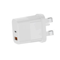 Chargeur mural 30W GaN PPS PD 3.0 QC, un seul port Type-C et un double port A+C, certifié CE FCC UKCA pour smartphone et tablette