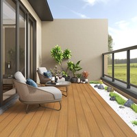 Dalles de terrasse en composite bois-plastique imperméables pour jardin et cour, prix de gros pour fournisseur en vrac, terrasse sans joint en WPC
