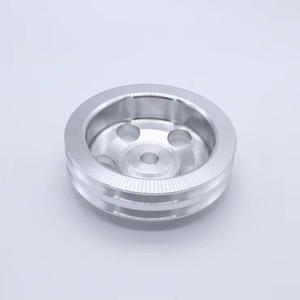 Polea de bomba de dirección asistida con llave de aluminio cromado de <span class=keywords><strong>2</strong></span> ranuras para Chevy GM 1972 - Product Image 3