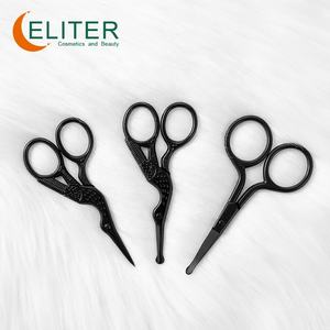 Eliter – ciseaux à cuticules professionnels en acier inoxydable noir, ciseaux pour sourcils et oiseaux, livraison rapide, offre spéciale - Product Image 5