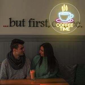 高品质可定制霓虹灯，包括咖啡馆公司其他地方的咖啡时间标志。直接供应中文 - Product Image 5