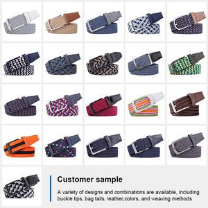 <span class=keywords><strong>Abbigliamento</strong></span> Casual elasticizzato cintura in tessuto elastico intrecciato da <span class=keywords><strong>donna</strong></span> cintura intrecciata comoda ed elegante - Product Image 4