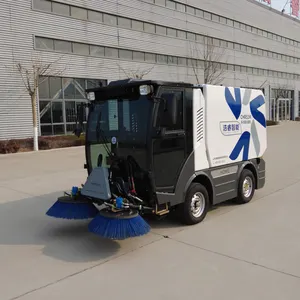 Diesel Fuel Street Sweeper CHR51M Gas Powered Ride On Road Vacuum Cleaner Sweeping Machine