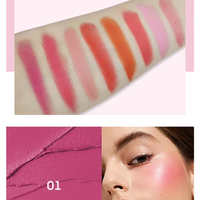 Vente en gros de marque privée maquillage fard à joues crème fard à joues haute Pigment imperméable longue durée soyeux texture lisse maquillage fard à joues